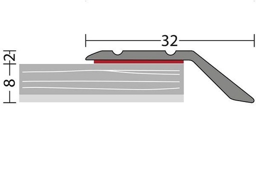 [221030812] Afloopstrip 8mm ZKL Brons 10x270cm - nr. 146 | 1462412270