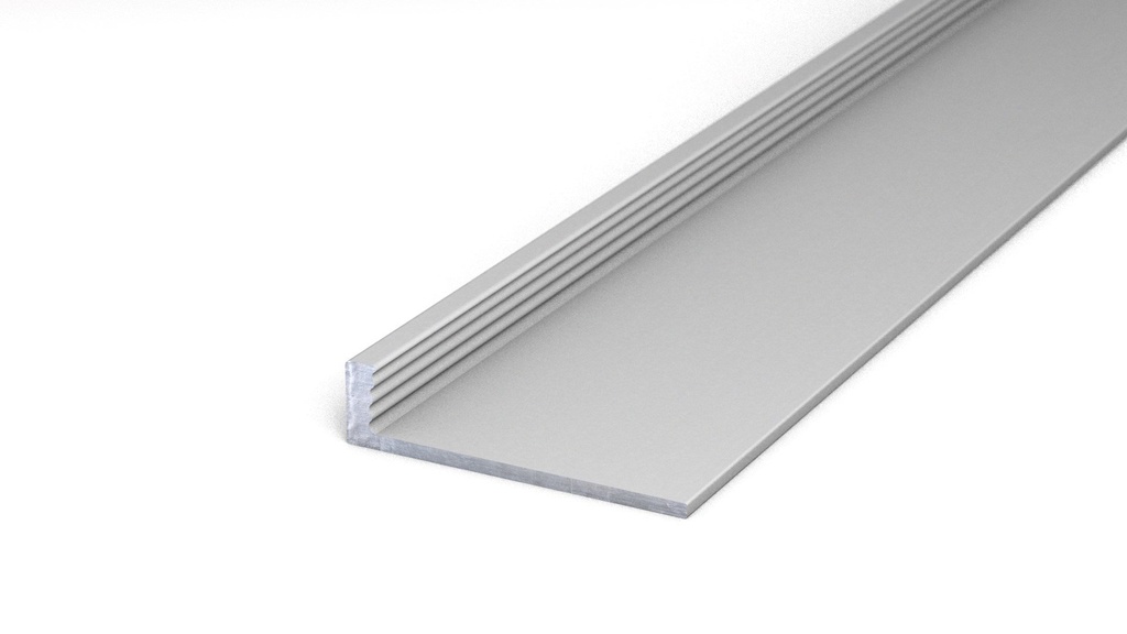 Afsluitprofiel dicht 4,5mm aluminium 10x250cm - nr. 701 | 7011011250