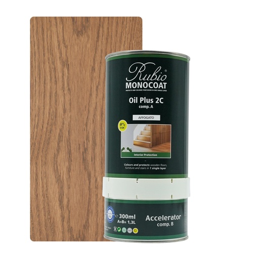 [PARRU2K1_301N] Rubio Monocoat 2C Set 1,3 L Affogato
