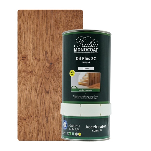 [PARRU2K1_309N] Rubio Monocoat 2C Set 1,3 L Cocoa