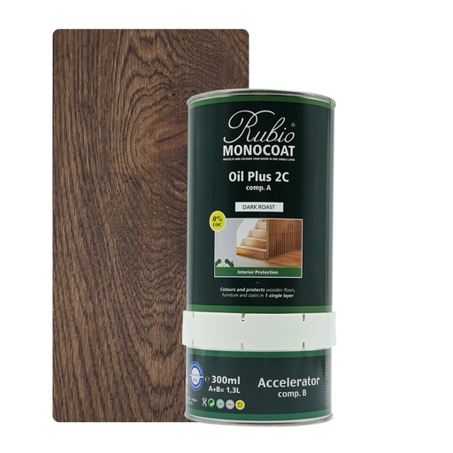 [PARRU2K1_314N] Rubio Monocoat 2C Set 1,3 L Dark Roast