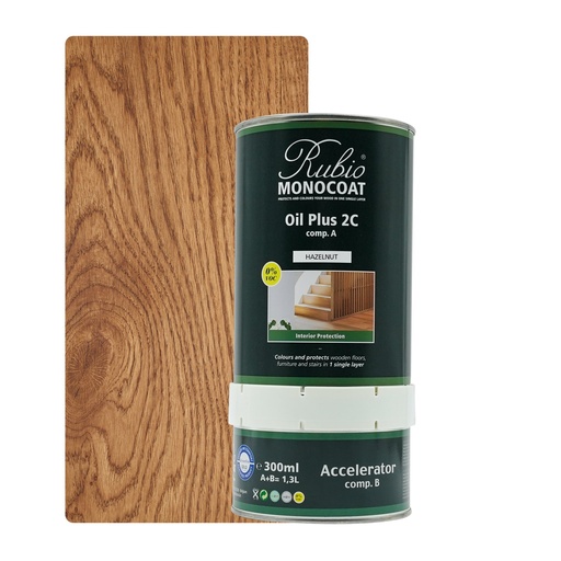 [PARRU2K1_322N] Rubio Monocoat 2C Set 1,3 L Hazelnut