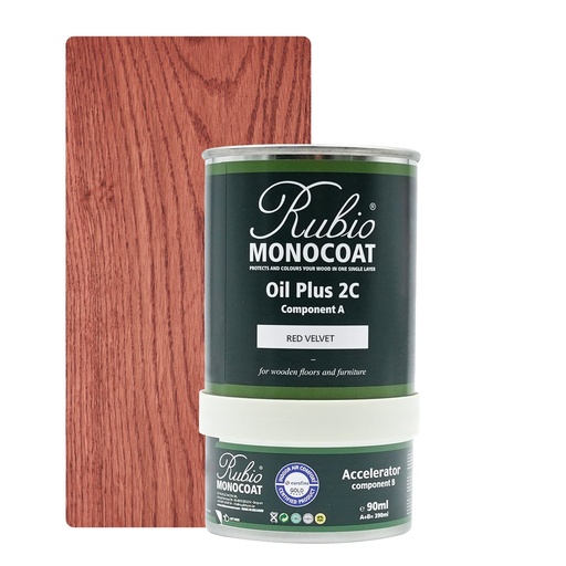 [PARRU2C0_333N] Rubio Monocoat 2C Set 390 ml Red Velvet