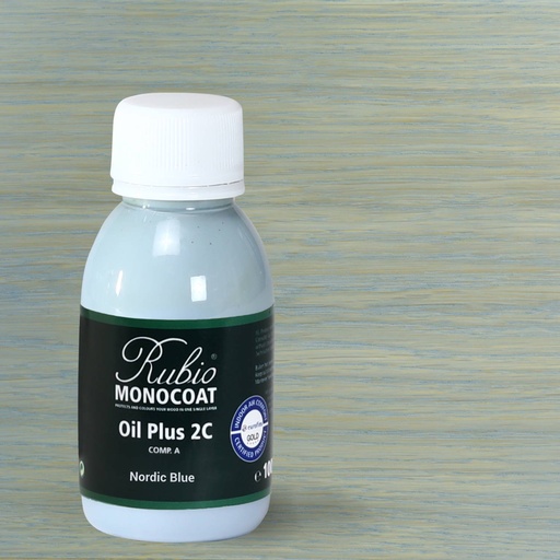 [PARRUCA1_029] Rubio Monocoat Comp. A 100 ml Nordic Blue