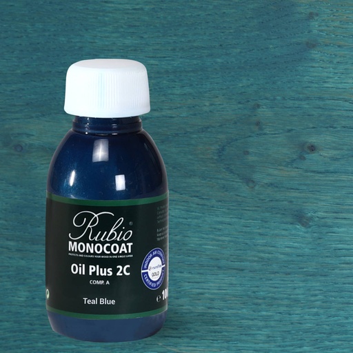 [PARRUCA1_049] Rubio Monocoat Comp. A 100 ml Teal blue