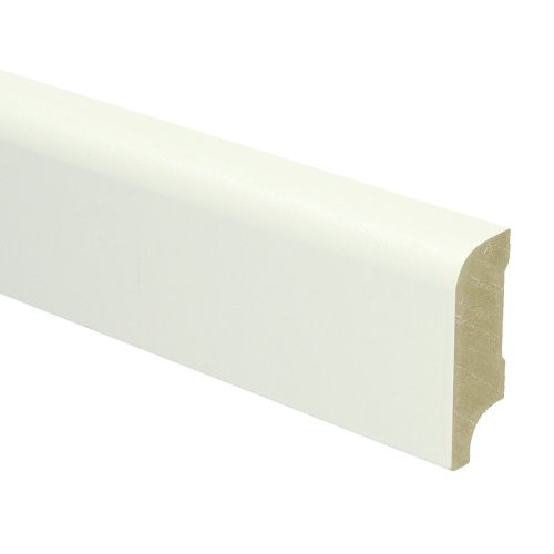 [16013] MDF Koloniale plint 58x22 wit voorgelakt RAL 9010