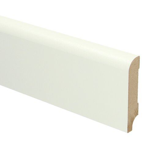 [16002] MDF Koloniale plint 70x15 wit voorgelakt RAL 9010