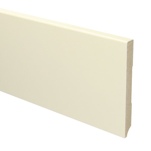 [15926] MDF Moderne plint 120x12 voorgelakt RAL 9001