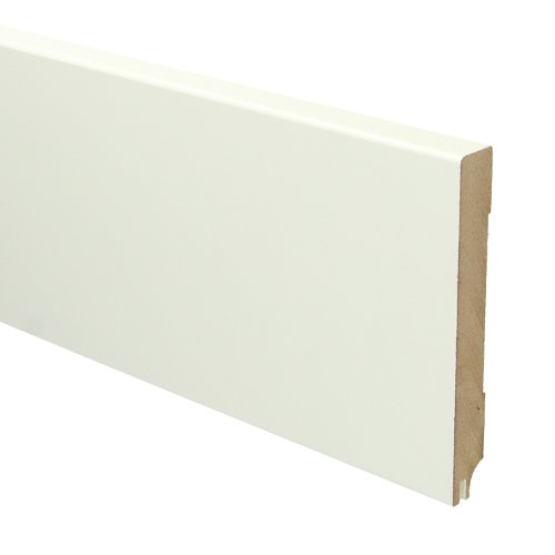 [16333] MDF Moderne plint 120x15 RAL 9010 + uitsparing