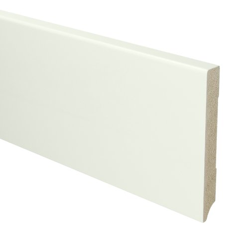 MDF Moderne plint 120x15 voorgelakt RAL 9016