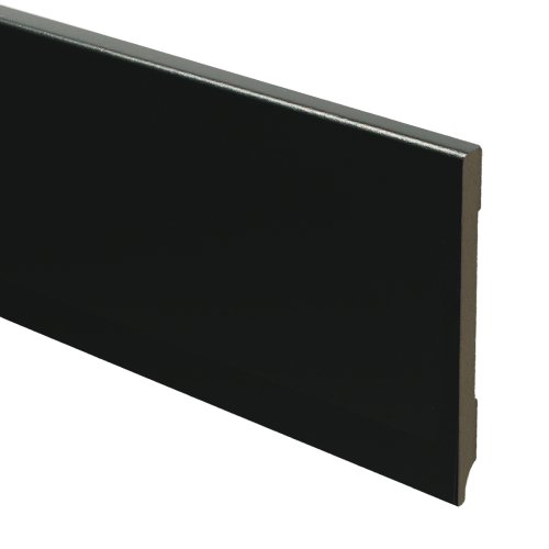 [15979] MDF Moderne plint 120x9 voorgelakt RAL 9005