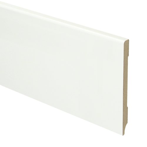 [15980] MDF Moderne plint 120x9 voorgelakt RAL 9016