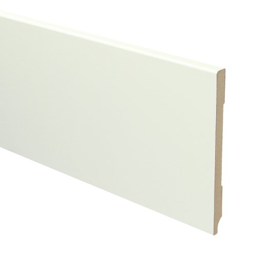 MDF Moderne plint 120x9 wit voorgelakt RAL 9010