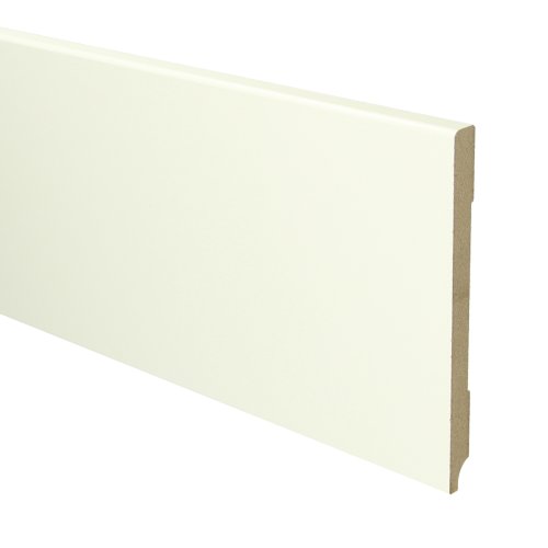 MDF Moderne plint 150x12 wit voorgelakt RAL 9010