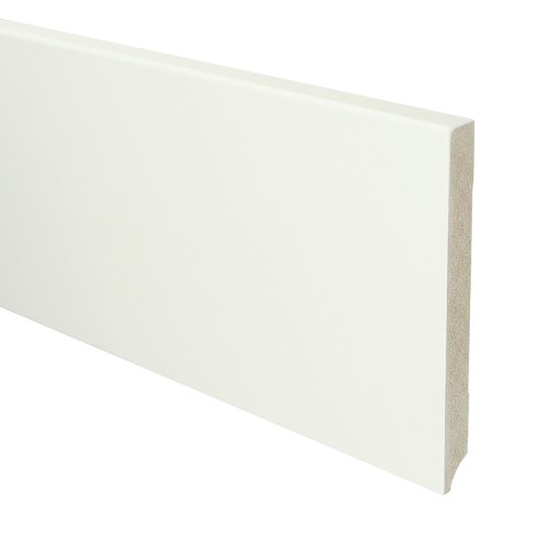 [15961] MDF Moderne plint 150x15 voorgelakt RAL 9016