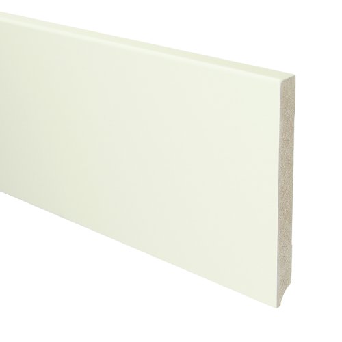 [16038] MDF Moderne plint 150x15 wit voorgelakt RAL 9010