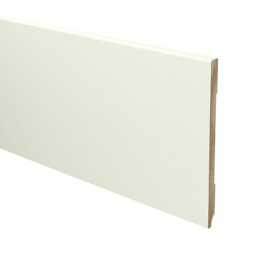 [16108] MDF Moderne plint 150x9 wit voorgelakt RAL 9010