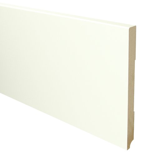 MDF Moderne plint 190x15 wit voorgelakt RAL 9010