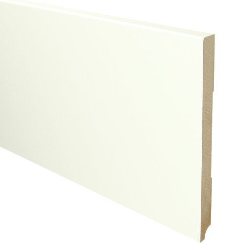 [16037] MDF Moderne plint 220x18 wit voorgelakt RAL 9010