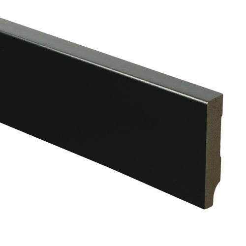 [15969] MDF Moderne plint 55x12 voorgelakt RAL 9005