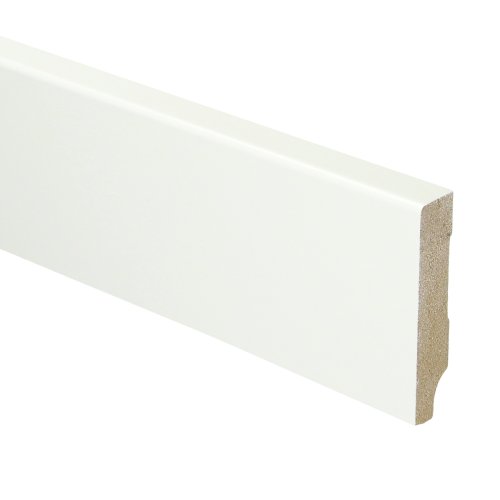 [15973] MDF Moderne plint 55x12 voorgelakt RAL 9016
