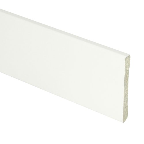 [16564] MDF Moderne plint 55x6 wit voorgelakt RAL 9016