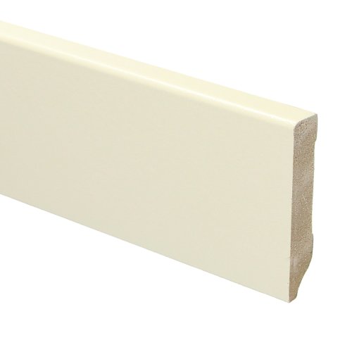 [15924] MDF Moderne plint 70x12 voorgelakt RAL 9001
