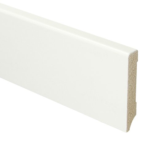 MDF Moderne plint 70x12 voorgelakt RAL 9016