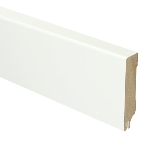 [16344] MDF Moderne plint 70x15 RAL 9016 + uitsparing