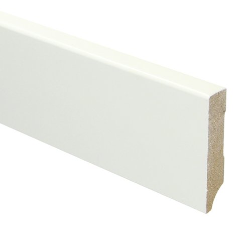 [15951] MDF Moderne plint 70x15 voorgelakt RAL 9016