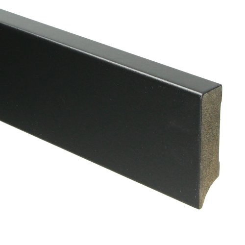 [15944] MDF Moderne plint 70x18 voorgelakt RAL 9005