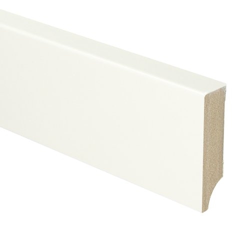 MDF Moderne plint 70x18 voorgelakt RAL 9016