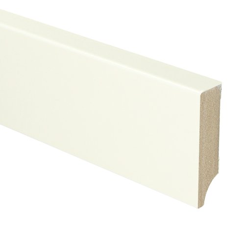 [16040] MDF Moderne plint 70x18 wit voorgelakt RAL 9010