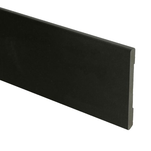 [16568] MDF Moderne plint 70x6 zwart voorgelakt RAL 9005