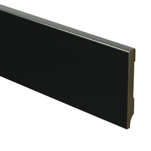 [15967] MDF Moderne plint 70x9 voorgelakt RAL 9005
