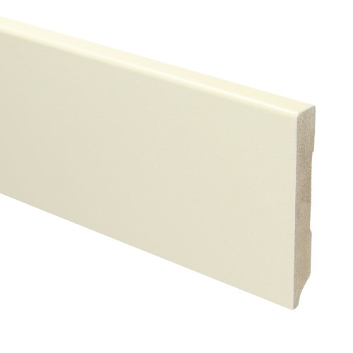 [15925] MDF Moderne plint 90x12 voorgelakt RAL 9001