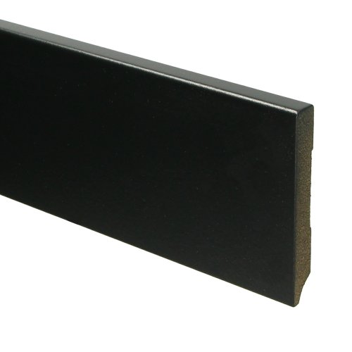 [15937] MDF Moderne plint 90x12 voorgelakt RAL 9005