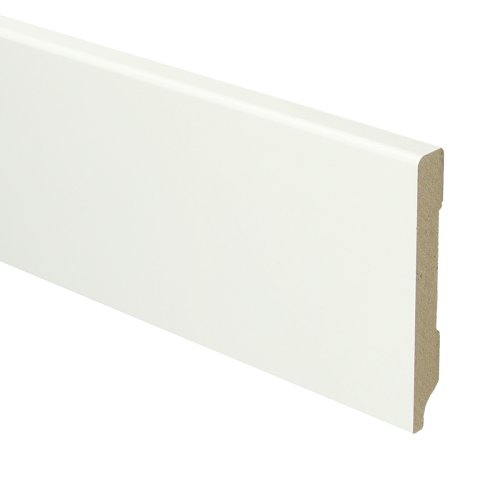 [15949] MDF Moderne plint 90x12 voorgelakt RAL 9016