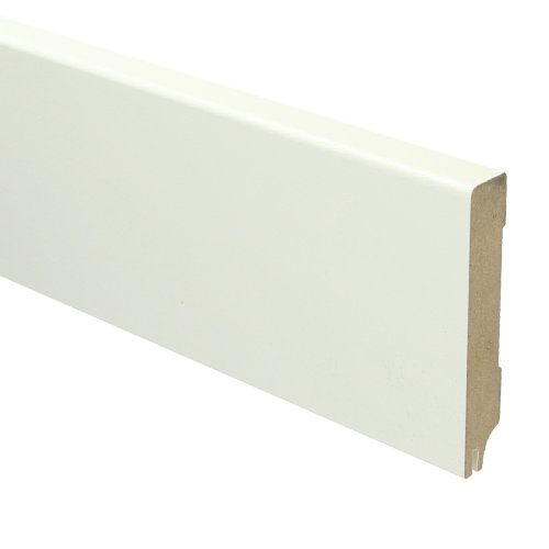 MDF Moderne plint 90x15 RAL 9010 + uitsparing