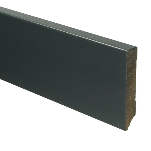 [15958] MDF Moderne plint 90x15 voorgelakt RAL 7016
