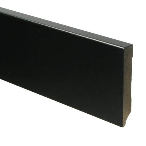 [15940] MDF Moderne plint 90x15 voorgelakt RAL 9005