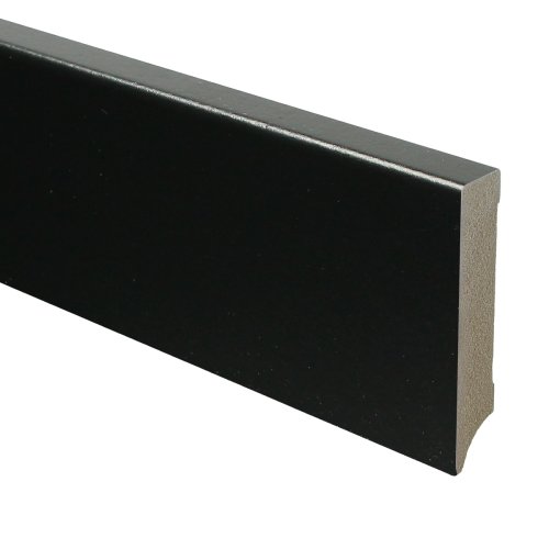 [15945] MDF Moderne plint 90x18 voorgelakt RAL 9005