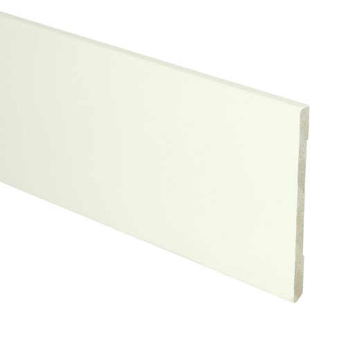 [16563] MDF Moderne plint 90x6 wit voorgelakt RAL 9010