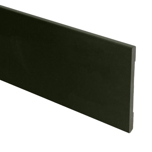 MDF Moderne plint 90x6 zwart voorgelakt RAL 9005