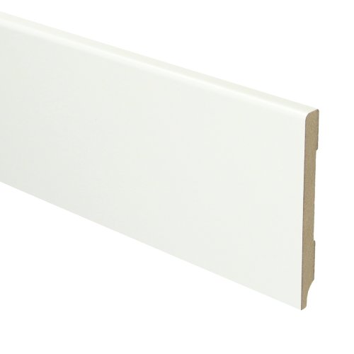 [15972] MDF Moderne plint 90x9 voorgelakt RAL 9016