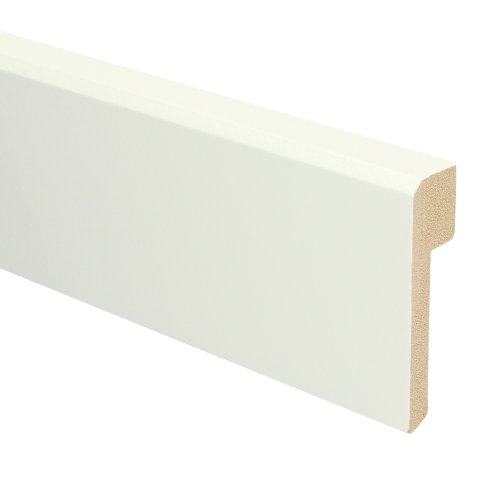 [16023] MDF Renovatieplint klassiek 85x22 voorgelakt RAL 9010
