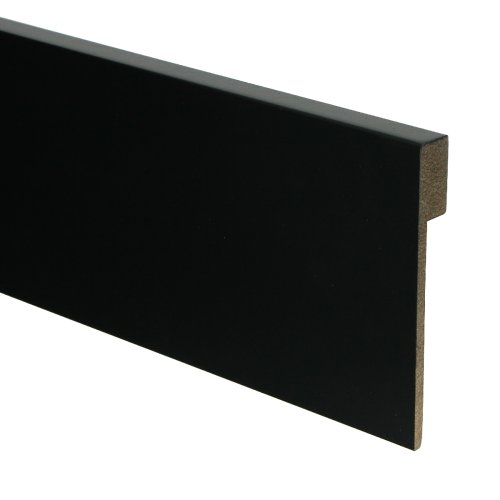 [16544] MDF Renovatieplint modern 120x18 voorgel. RAL 9005
