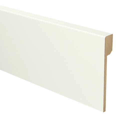 [16543] MDF Renovatieplint modern 120x18 voorgel. RAL 9016