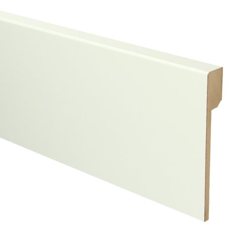 [16021] MDF Renovatieplint modern 120x18 voorgelakt RAL 9010