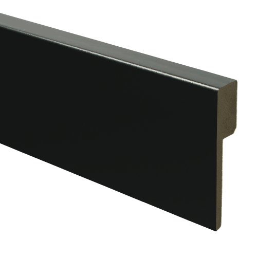 [15974] MDF Renovatieplint modern 90x18 voorgelakt RAL 9005